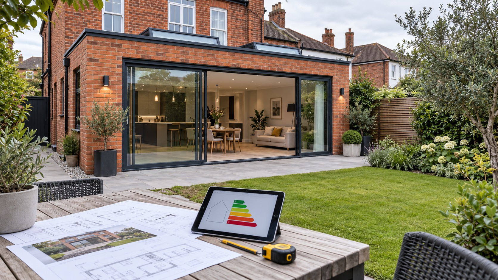 SAP Calculations for a glazed extension in Palmers Green, Enfield